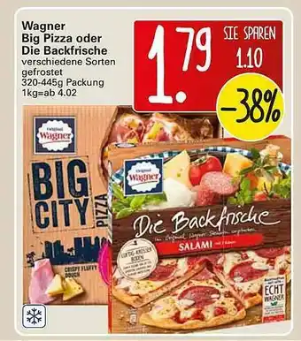 WEZ Wagner Big Pizza Oder Die Backfrische Angebot