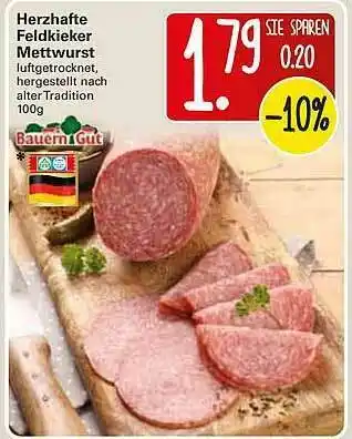 WEZ Herzhafte Feldkieker Mettwurst Angebot