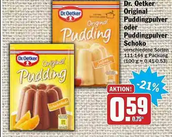 AEZ Dr Oetker Original Puddingpulver Oder Puddingpulver Schoko Angebot