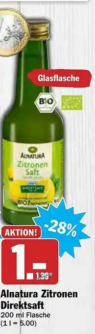 AEZ Alnatura Zitronen Direktsaft Angebot