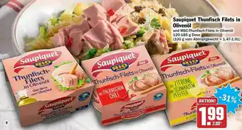 AEZ Saupiquet Thunfisch Filets In Olivenöl Angebot