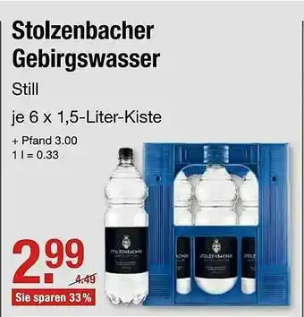 V Markt Stolzenbacher Gebirgswasser Angebot