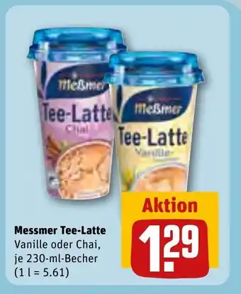 REWE Center Messmer Tee-Latte je 230-ml-Becher Angebot