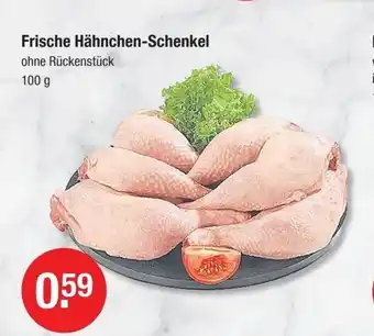 V Markt Frische Hähnchen-Schenkel ohne Rückenstück 100g Angebot