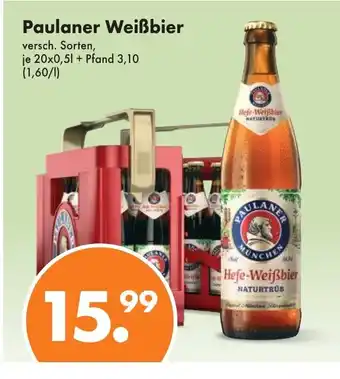 Trink und Spare Paulaner Weißbier 20*500ml Angebot