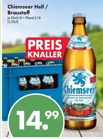 Trink und Spare Chiemseer Hell / Braustoff 20*500ml Angebot