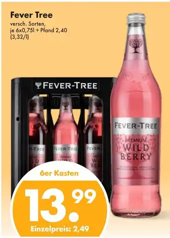 Trink und Spare Fever Tree versch. Sorten, 6*750ml Angebot