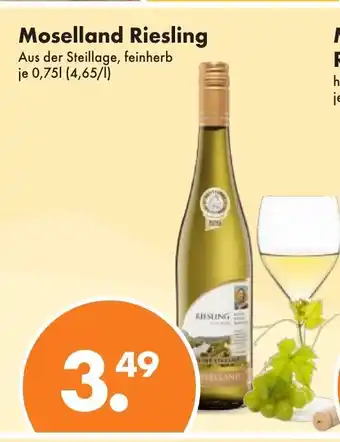 Trink und Spare Moselland Riesling 750ml Angebot