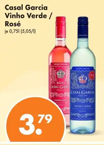 Trink und Spare Casal Garcia Vinho Verde / Rosé 750ml Angebot