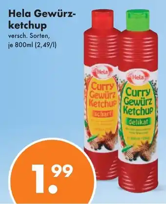 Trink und Spare Hela Gewürzketchup 800ml Angebot