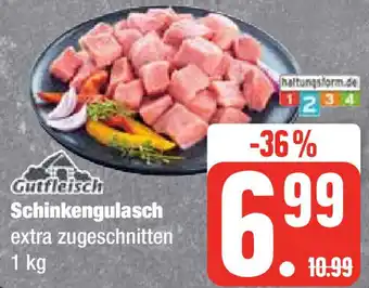 Edeka Gutfleisch Schinkengulasch 1 kg Angebot