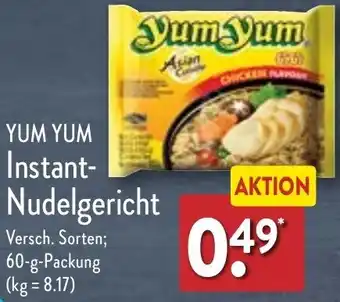 Aldi Nord YUM YUM Instant-Nudelgericht 60 g Packung Angebot