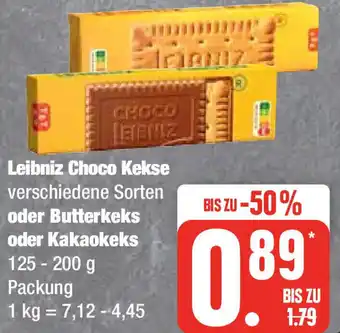 Edeka Leibniz Choco Kekse oder Butterkeks oder Kakaokeks 125 - 200 g Packung Angebot