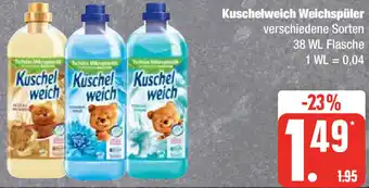 Edeka Kuschelweich Weichspüler 38 WL Flasche Angebot