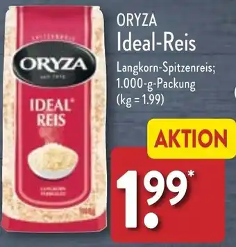 Aldi Nord ORYZA Ideal-Reis 1.000-g-Packung Angebot