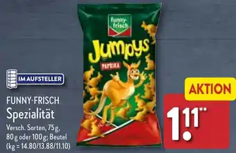 Aldi Nord FUNNY-FRISCH Spezialität 75 g, 80 g oder 100 g Angebot