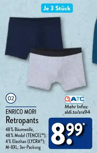 Aldi Nord ENRICO MORI Retropants Angebot