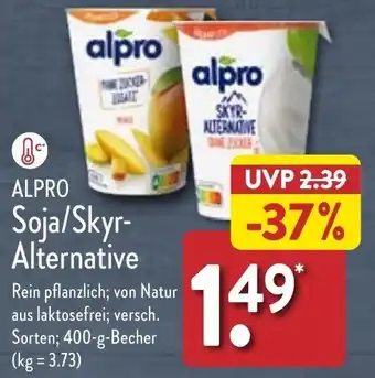 Aldi Nord ALPRO Soja/Skyr-Alternative 400 g Becher Angebot