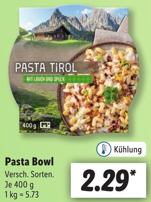 Pasta Bowl 400 g Angebot bei Lidl