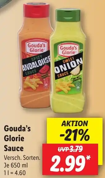 Lidl Gouda's Glorie Sauce 650 ml Angebot