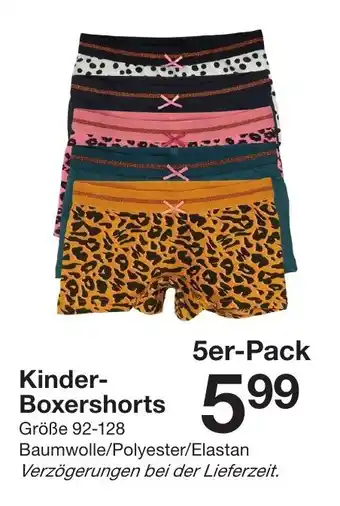 Zeeman Kinder Boxershorts Angebot