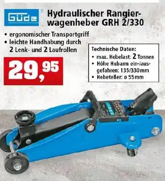 Thomas Philipps Güde Hydraulischer Rangierwagenheber GRH 2/330 Angebot