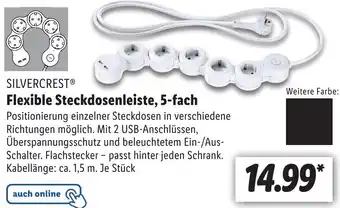 Lidl SILVERCREST® Flexible Steckdosenleiste, 5-fach Angebot