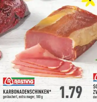 Marktkauf Rasting Karbonadenschinken 100g Angebot