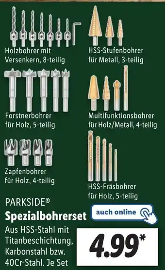 Lidl PARKSIDEⓇ Spezialbohrerset Angebot