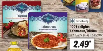 Lidl 1001 delights Lahmacun/Dürüm 540/275 g Angebot