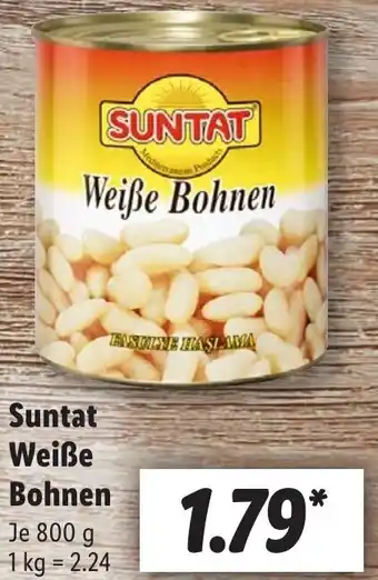 Lidl Suntat Weiße Bohnen 800 g Angebot