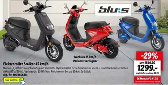 Lidl bluis Elektroroller Stalker 45 km/h Angebot