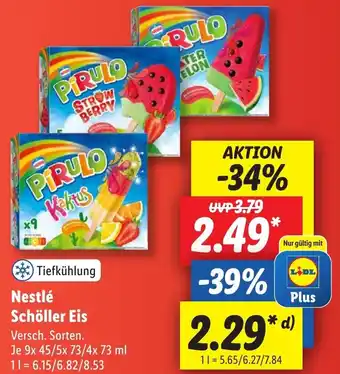 Lidl Nestlé Schöller Eis 9x45/5x73/4x73 ml Angebot