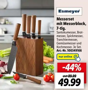 Lidl Esmeyer Messerset mit Messerblock, 7-tlg. Angebot