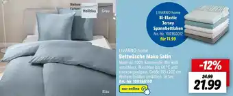 Lidl LIVARNO home Bettwäsche Mako Satin Angebot