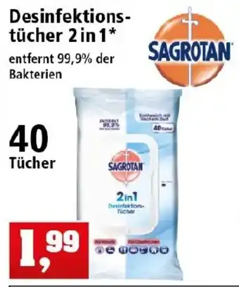 Thomas Philipps Sagrotan Desinfektionstücher 2in1 Angebot