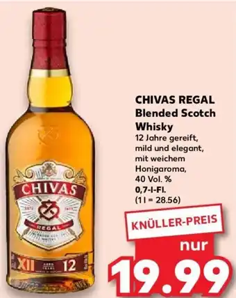 Kaufland CHIVAS REGAL Blended Scotch Whisky 0,7 L-Fl. Angebot