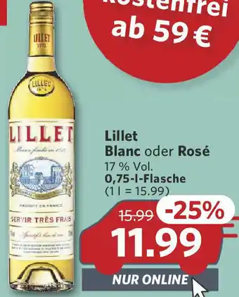 Combi Lillet Blanc oder Rosé  0,75-L-Flasche Angebot