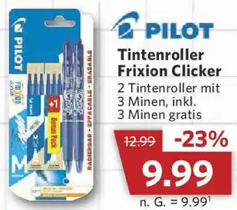 Combi PILOT Tintenroller Frixion Clicker Angebot