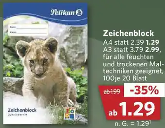 Combi Pelikan Zeichenblock Angebot