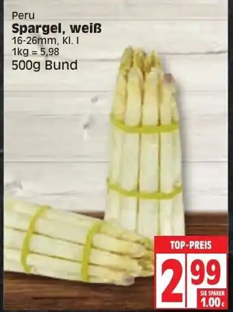 Edeka Spargel weiß 500g Angebot