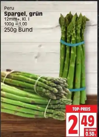 Edeka Spargel grün 250g Angebot