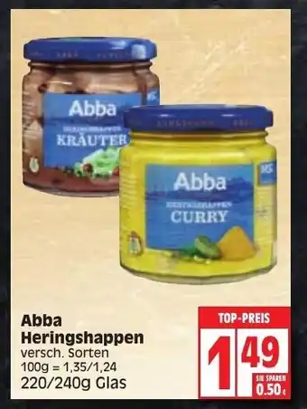 Edeka Abba Heringshappen 220/240g Angebot