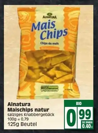 Edeka Alnatura Maischips natur 125 g Angebot