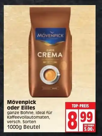 Edeka Mövenpick oder Eilles 1000g Beutel Angebot