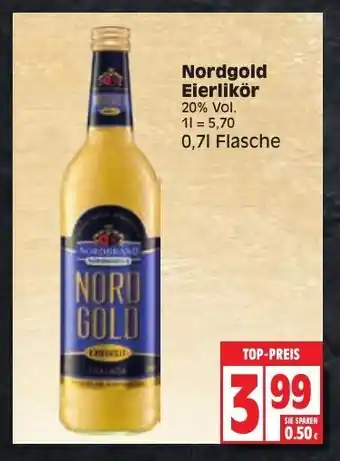 Edeka Nordgold Eierlikör 0,7L Angebot