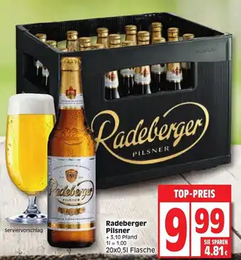 Edeka Radeberger Pilsner 20 x 0,5 L Angebot