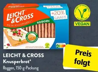 Aldi Süd LEICHT & CROSS Knusperbrot Roggen, 150-g-Packung Angebot