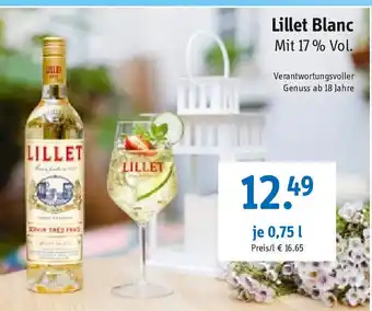 Gefako Lillet Blanc Mit 17% Vol. je 0,75 l Angebot