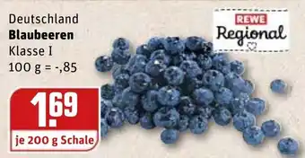 REWE Blaubeeren 200g Angebot